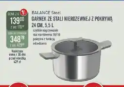 Selgros Garnek ze stali nierdzewnej z pokrywą BergHOFF BALANCE Steel oferta