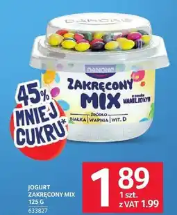 Selgros Jogurt Danone Zakręcony Mix o smaku waniliowym oferta