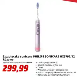 Media Markt Szczoteczka soniczna Philips Sonicare różowa oferta