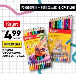 Biedronka Kredki ołówkowe Jumbo Kayet oferta