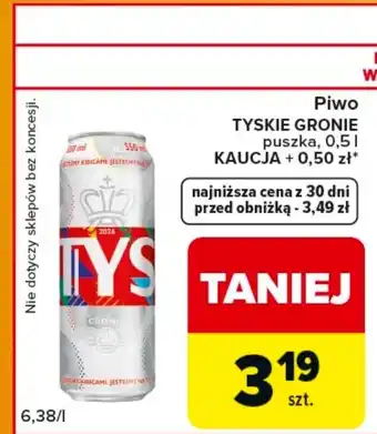 Carrefour Express Piwo Tyskie oferta