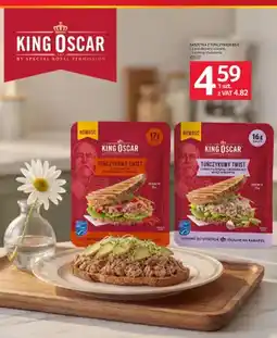 Selgros Tuńczyk w saszetce King Oscar Tuńczykowy Twist z cebulką dymką i dressingiem musztardowym oferta