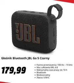 Media Markt Głośnik Bluetooth JBL Go 4 Czarny oferta