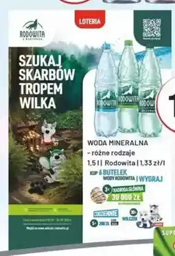 Sedal Woda mineralna Rodowita niegazowana oferta