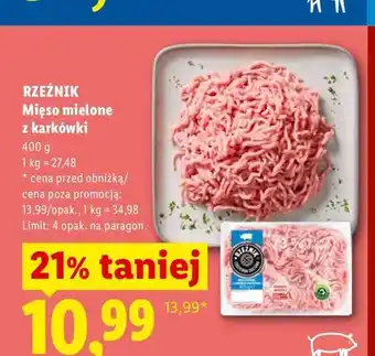Lidl Mięso mielone z karkówki Rzeźnik oferta