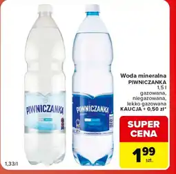 Carrefour Market Woda niegazowana Piwniczanka oferta