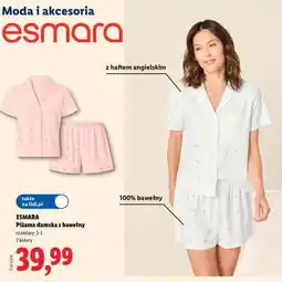 Lidl Esmara Piżama damska z bawełny oferta