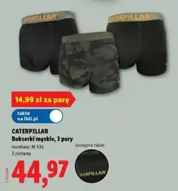 Lidl CATERPILLAR Bokserki męskie, 3 pary oferta