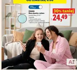 Lidl ESMARA Bluza damska z weluru oferta