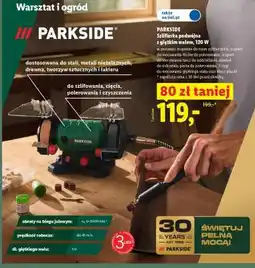 Lidl Parkside Szlifierka podwójna z giętkim wałem, 120 W oferta