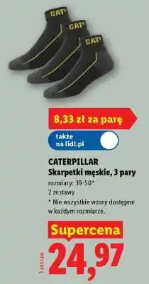 Lidl CATERPILLAR Skarpetki męskie, 3 pary oferta