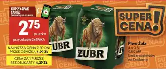 Delikatesy Centrum Piwo ŻUBR oferta