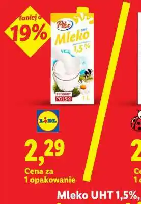 Lidl PILOS Mleko UHT 1,5% oferta