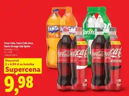 Lidl Coca-Cola, Coca-Cola Zero, Fanta Orange lub Sprite oferta