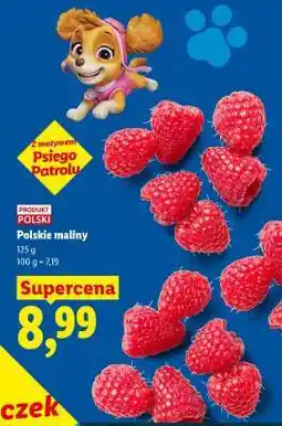Lidl Polskie maliny oferta