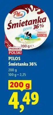 Lidl PILOS Śmietanka 36% oferta