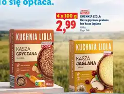 Lidl KUCHNIA LIDLA Kasza gryczana prażona lub kasza jaglana oferta