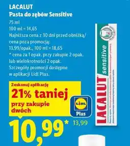 Lidl LACALUT Pasta do zębów sensitive oferta