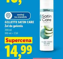 Lidl GILLETTE SATIN CARE Żel do golenia oferta