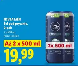 Lidl NIVEA MEN żel pod prysznic, 2-pak oferta