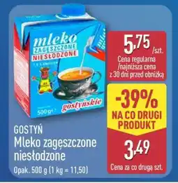ALDI GOSTYŃ Mleko zagęszczone niesłodzone oferta