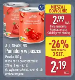 ALDI ALL SEASONS Pomidory w puszce oferta