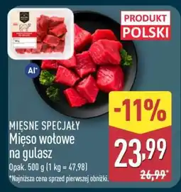 ALDI MIĘSO WOŁOWE NA GULASZ oferta
