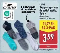 ALDI CRANE Skarpety sportowe damskie/męskie, 3 pary oferta