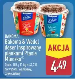 ALDI Bakoma & Wedel deser inspirowany piankami Ptasie Mleczko oferta