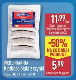 ALDI WĘDLINIARNIA Kiełbasa biała z szynki oferta
