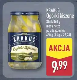 ALDI KRAKUS Ogórki kiszone oferta