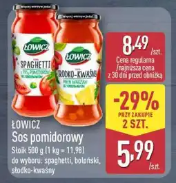 ALDI ŁOWICZ Sos pomidorowy oferta
