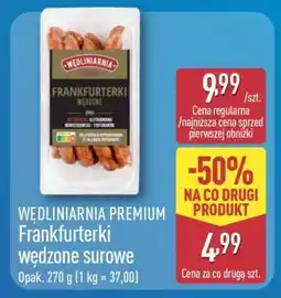 ALDI WĘDLINIARNIA PREMIUM Frankfurterki wędzone surowe oferta