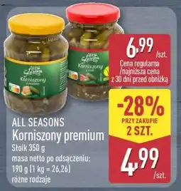 ALDI ALL SEASONS Korniszony premium oferta