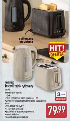 ALDI AMBIANO Toster/Czajnik ryflowany oferta