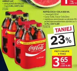 Selgros NAPÓJ COCA-COLA 850 ML oferta