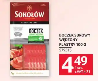 Selgros Boczek Surowy Wędzony oferta