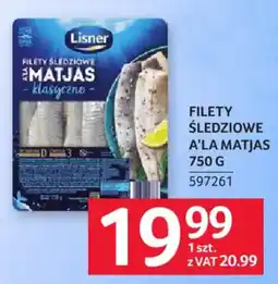 Selgros Lisner Filety Śledziowe A'La Matjas oferta