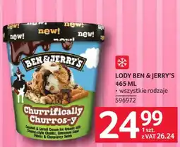 Selgros Lody Ben & Jerry's Churrifically Churros-y oferta