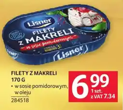 Selgros Filety z Makreli Lisner oferta