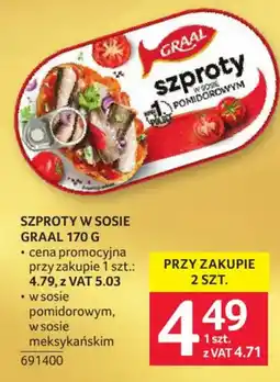 Selgros Szproty w sosie pomidorowym oferta