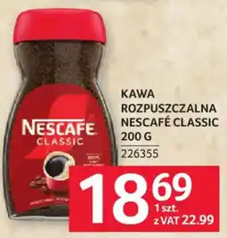Selgros Kawa Rozpuszczalna Nescafe Classic oferta