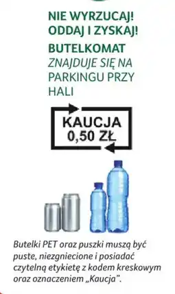 Selgros Butelki PET oraz puszki oferta