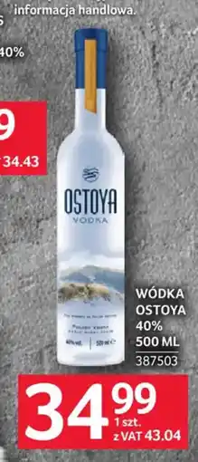 Selgros Wódka Ostoya oferta