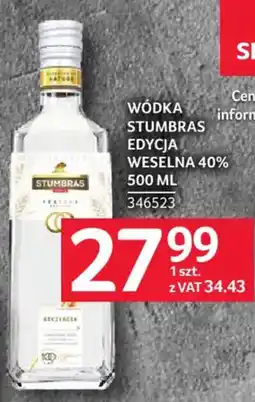 Selgros Wódka stumbras edycja weselna 40% oferta