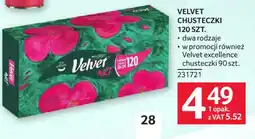 Selgros Velvet chusteczki oferta