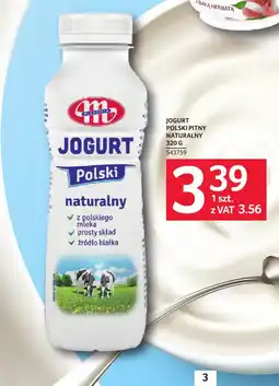 Selgros Jogurt polski pitny naturalny oferta