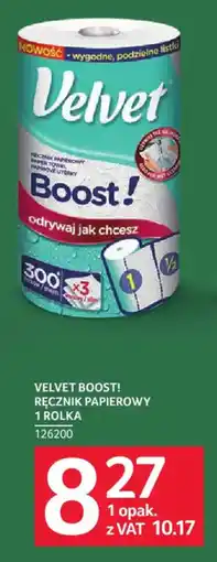 Selgros Velvet boost ręcznik papierowy 1 rolka oferta