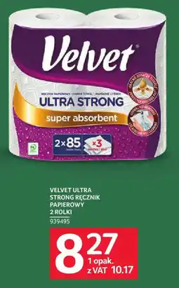 Selgros Velvet ultra strong ręcznik papierowy 2 rolki oferta