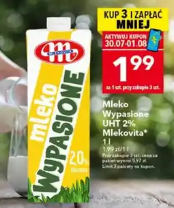 Lewiatan Mleko Wypasione UHT 2% Mlekovita oferta
